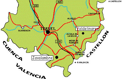 Mapa pistas esqui Camarena de la Sierra