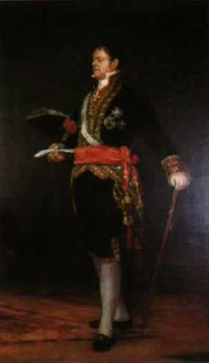 Fernando VII pintado por Goya