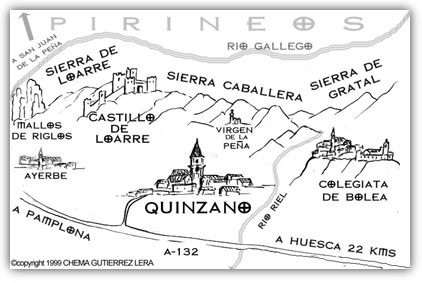Mapa Quinzano