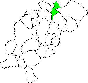 Mapa dentro de la comarca Gudar Javalambre