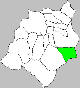 Mapa de Pozuelo de Aragón situado dentro de la Comarca Campo de Borja
