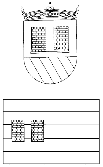Escudo y bandera Rueda de Jalón