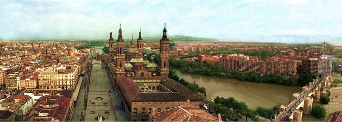 Panorámica de Zaragoza desde la Catedral de La Seo 2